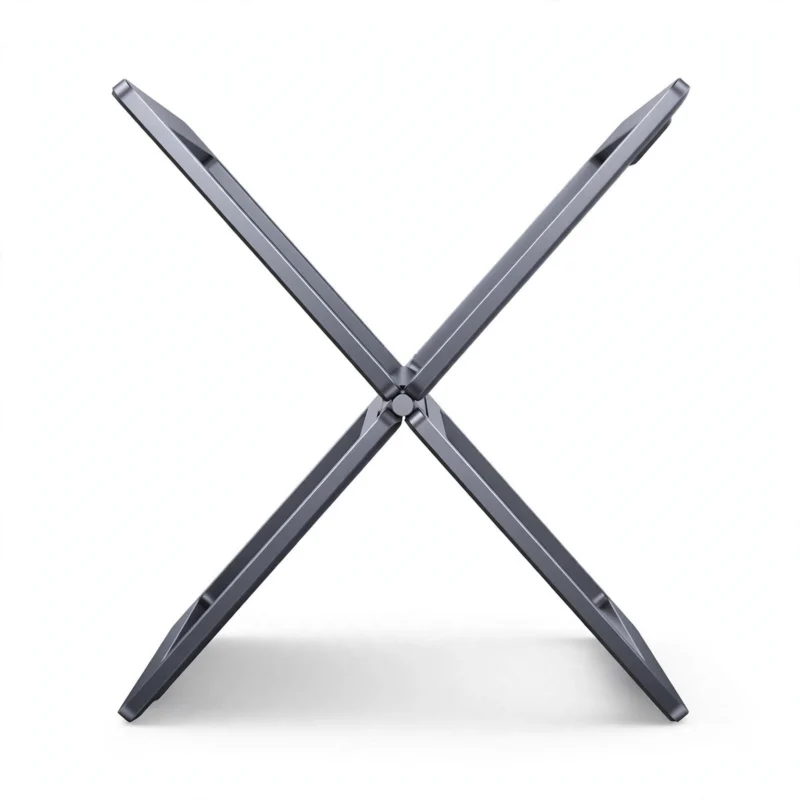 Baseus foldable aluminium laptop stand in open position, front view