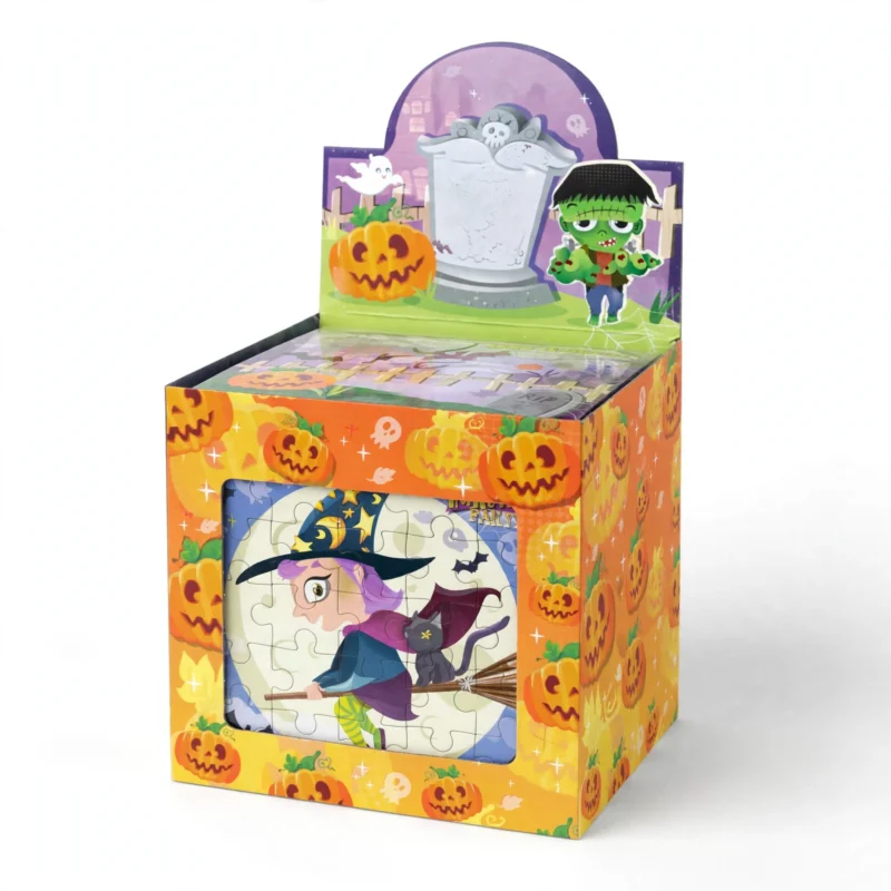 Halloween mini jigsaw puzzle, three-quarter angle view