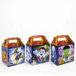 Halloween party treat boxes pack of 3, front view