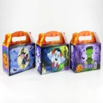Large Halloween treat boxes pack of 3, front view