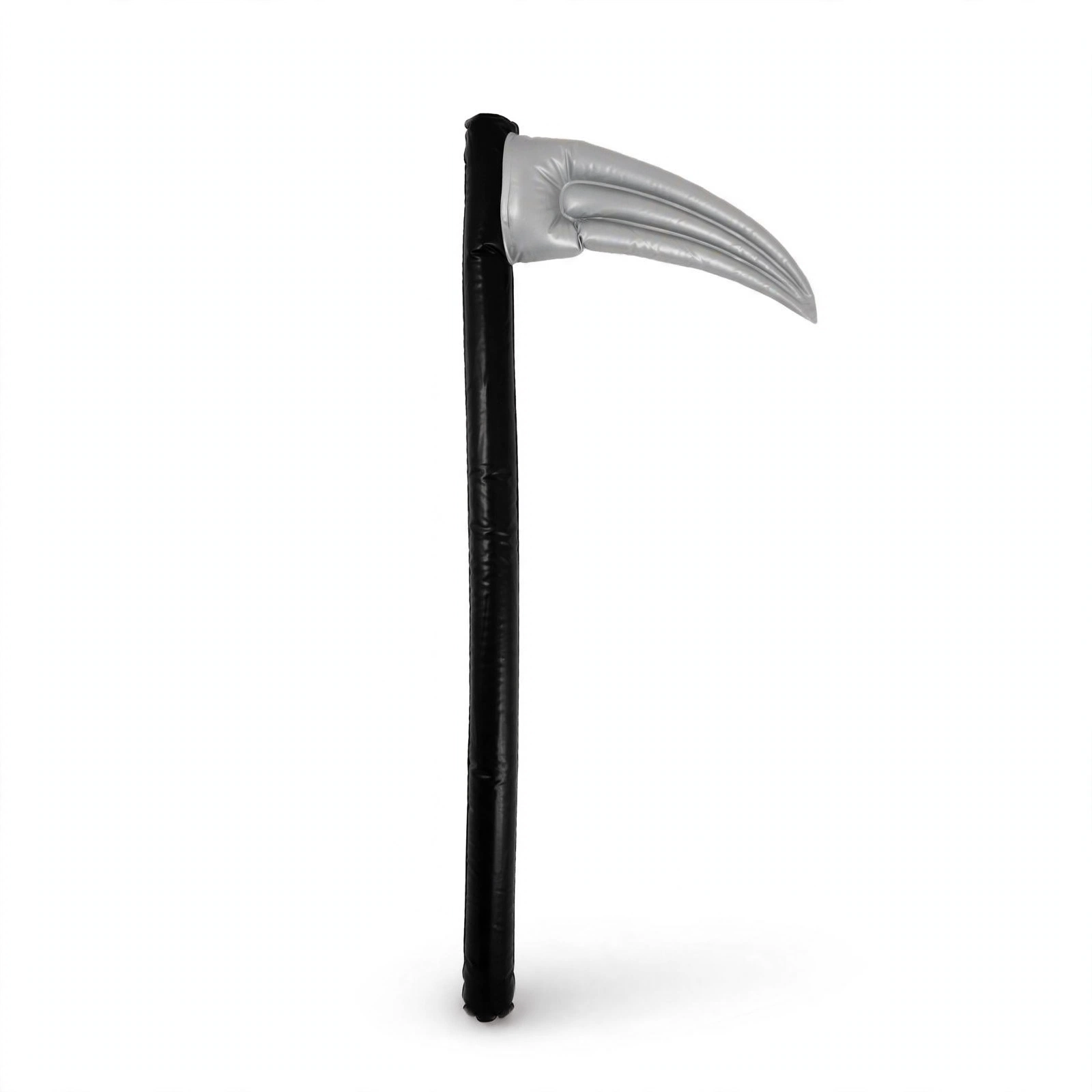 Inflatable Halloween Devil Scythe Front View Inflatable Halloween devil scythe 100cm with silver blade, front view