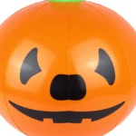 Close-up of the inflatable pumpkin cartoon face