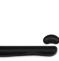 Ergonomic wrist rest mouse pad and keyboard set, front view